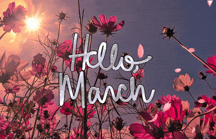 Hello March Gif