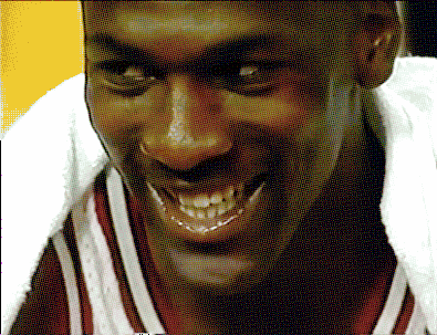 Michael Jordan Laughing Gif
