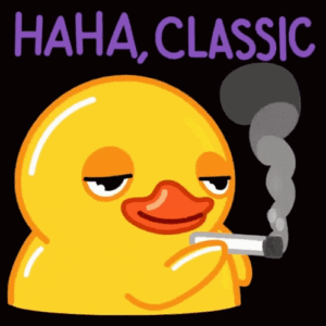 Smoking Duck Gif Smoking Duck Gif